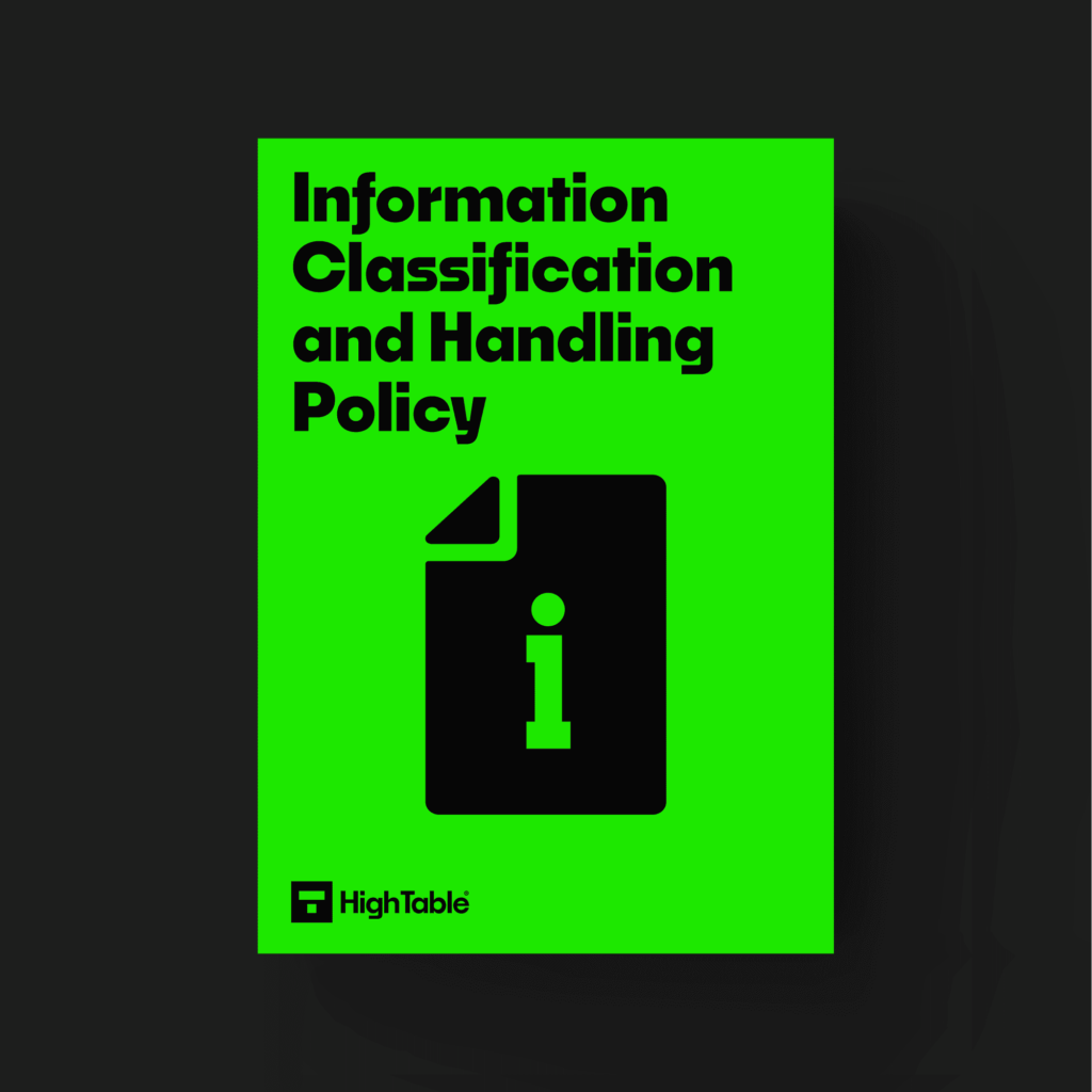 ISO27001 Information Classification and Handling Policy Template