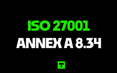 ISO 27001 Annex A 8.34 Protection of information systems during audit testing
